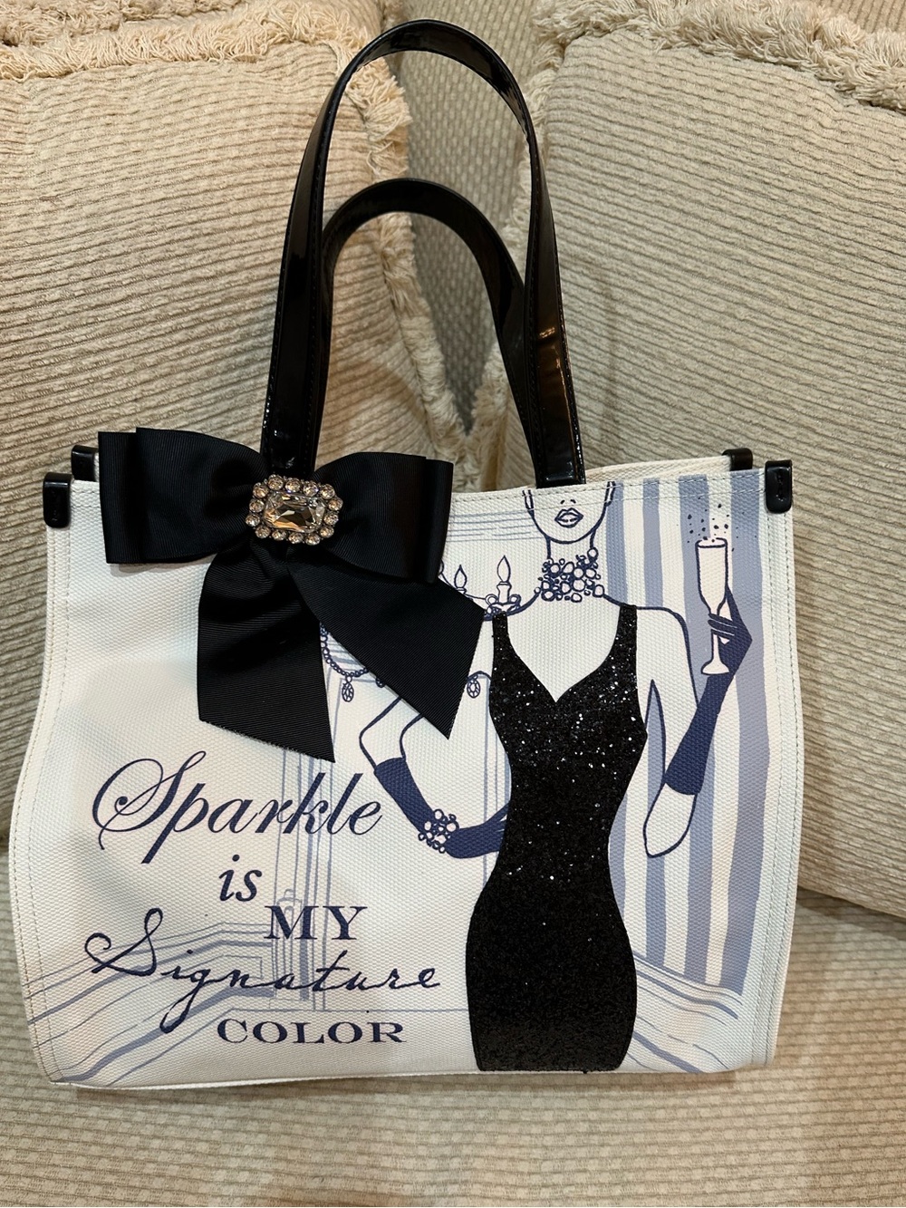 Brighton My Flat in London ‘Sparkle is my Signature Color’Tote Bag.